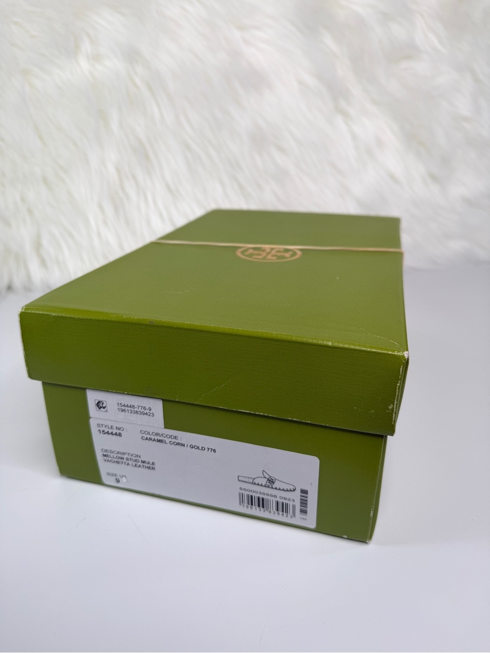 Tory Burch Women’s Mellow Studded Mule - Caramel Corn - Size 9 - Picture 8 of 8